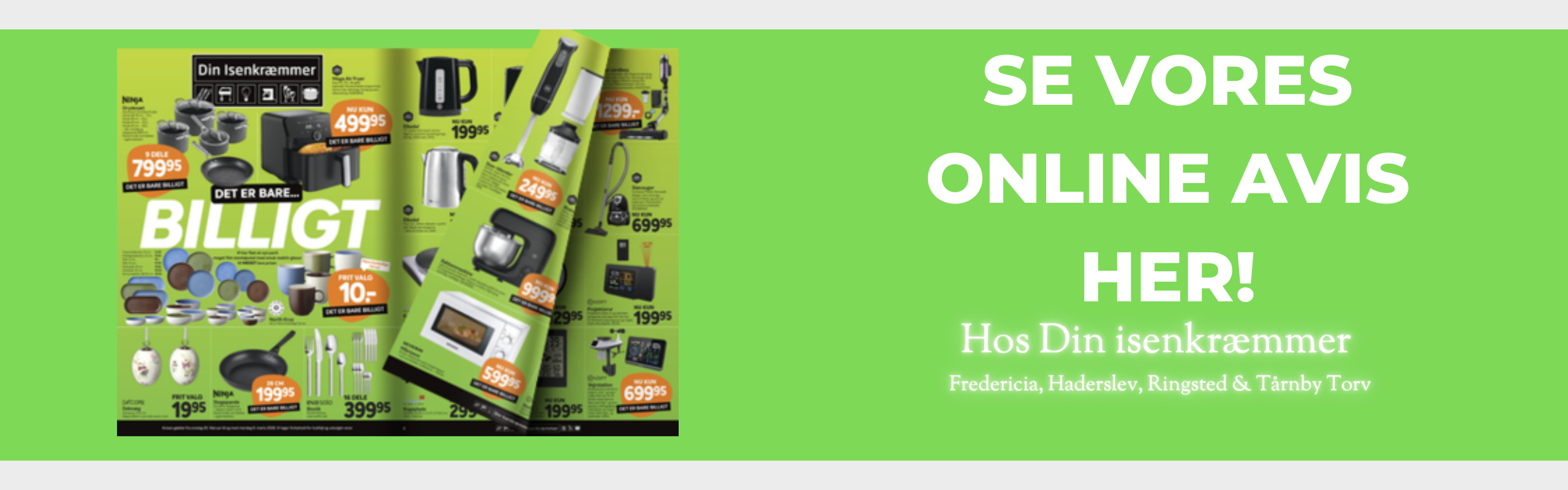 Det er bare billigt avis for butikkerne