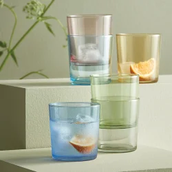 AIDA FARVEDE DRIKKEGLAS - 6 STK.