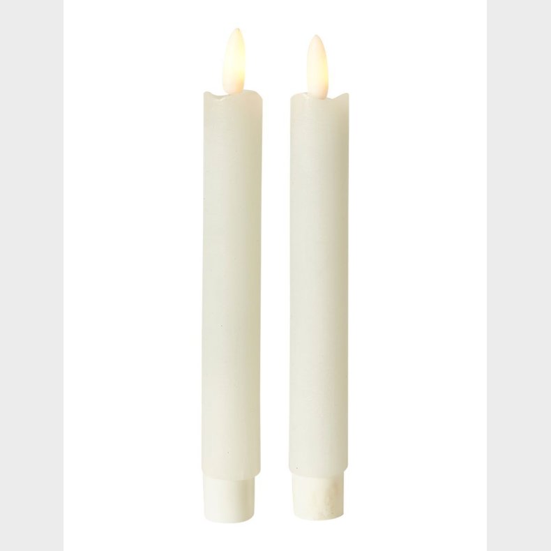 CONZEPT 3D KRONELYS 14 CM HVID - 2 STK