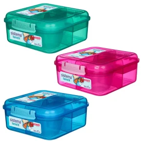SISTEMA BENTO LUNCH CUBE 1,25L - ASSORTERET