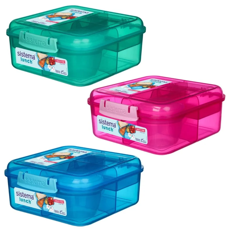 SISTEMA BENTO LUNCH CUBE 1,25L - ASSORTERET