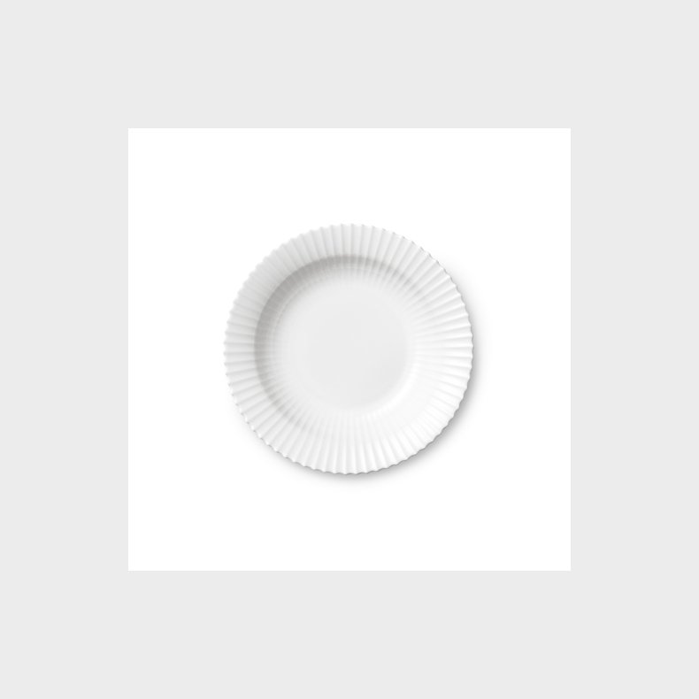 LYNGBY DYB TALLERKEN 21 CM HVID