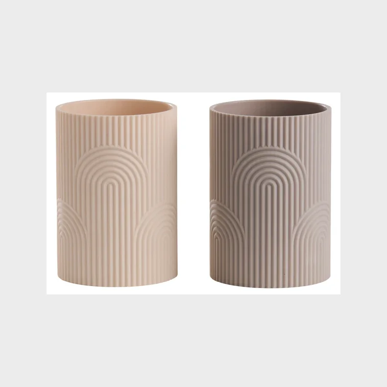 DAY TUMBLER GR�/BEIGE - 1 STK ASSORTERET