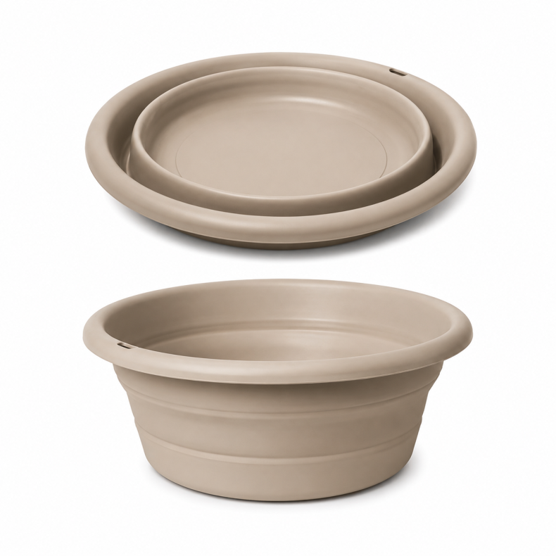 DA'CORE BALJE FOLDBAR MED HUL TIL OPH�NG 4,5L SAND