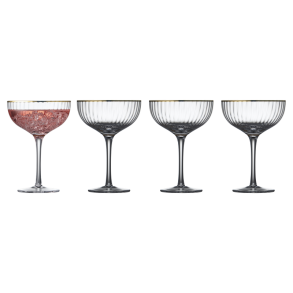 LYNGBY PALERMO COCKTAILGLAS MED GULDKANT 31,5 CL - 4 STK