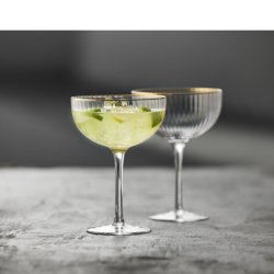 LYNGBY PALERMO COCKTAILGLAS MED GULDKANT 31,5 CL - 4 STK