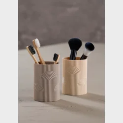 DAY TUMBLER GR�/BEIGE - 1 STK ASSORTERET