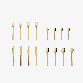 AIDA RAW BESTIKST GULD BELGNING - 16 DELE