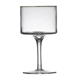 LYNGBY PALERMO GIN OG TONIC GLAS MED GULDKANT 45 CL - 4 STK.