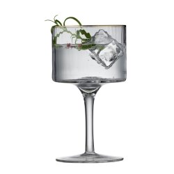 LYNGBY PALERMO GIN OG TONIC GLAS MED GULDKANT 45 CL - 4 STK.