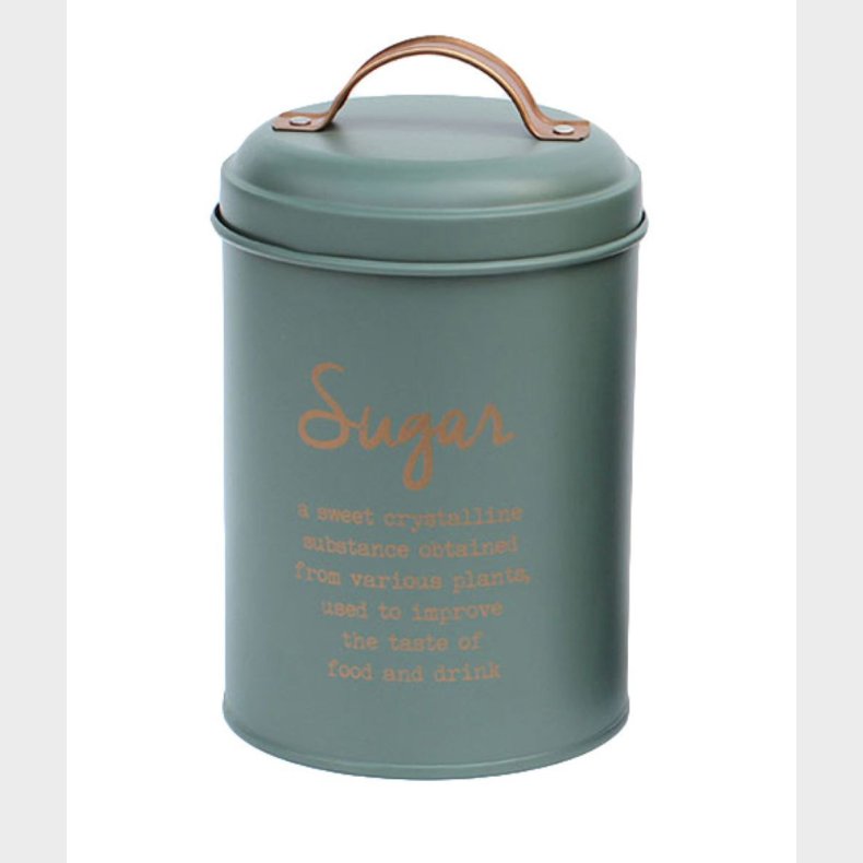 OPBEVARING SUKKER GR�N/GULD 11X15CM