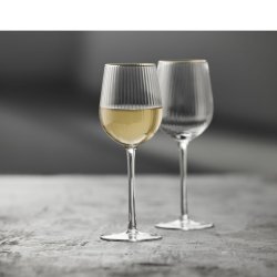 LYNGBY PALERMO HVIDVINSGLAS MED GULDKANT 30 CL - 4 STK.