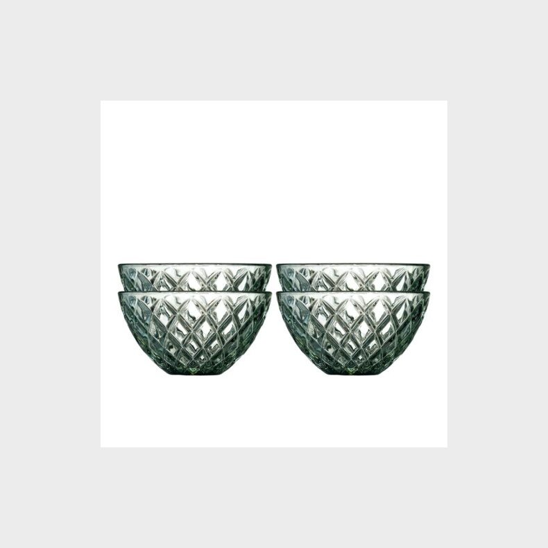 LYNGBY GLAS SORRENTO SK�L 12CM GR�N - 4STK