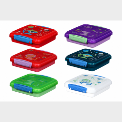 SISTEMA SANDWICH BOX KIDS DESIGN 450ML - 1 STK ASSORTERET