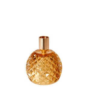 LYSESTAGE GUL GLAS RUND