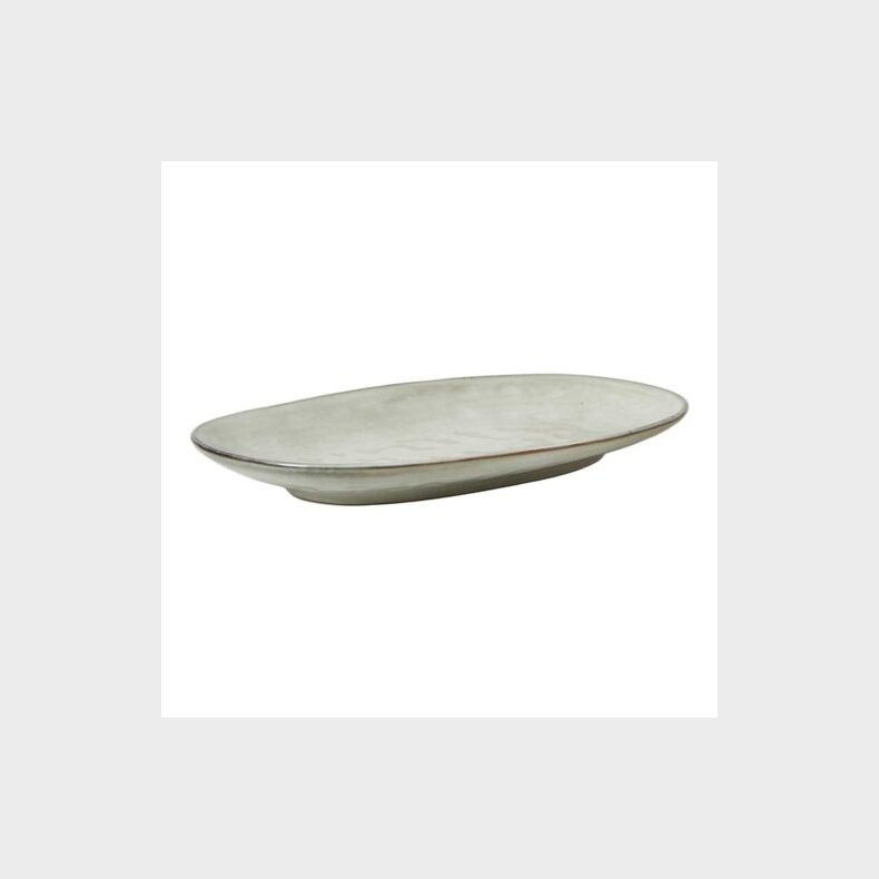 SERVERINGSFAD OVAL BLANK STONE