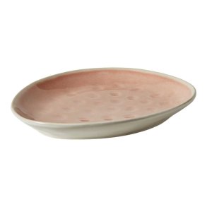 DESSERTTALLERKEN OVAL ROSA