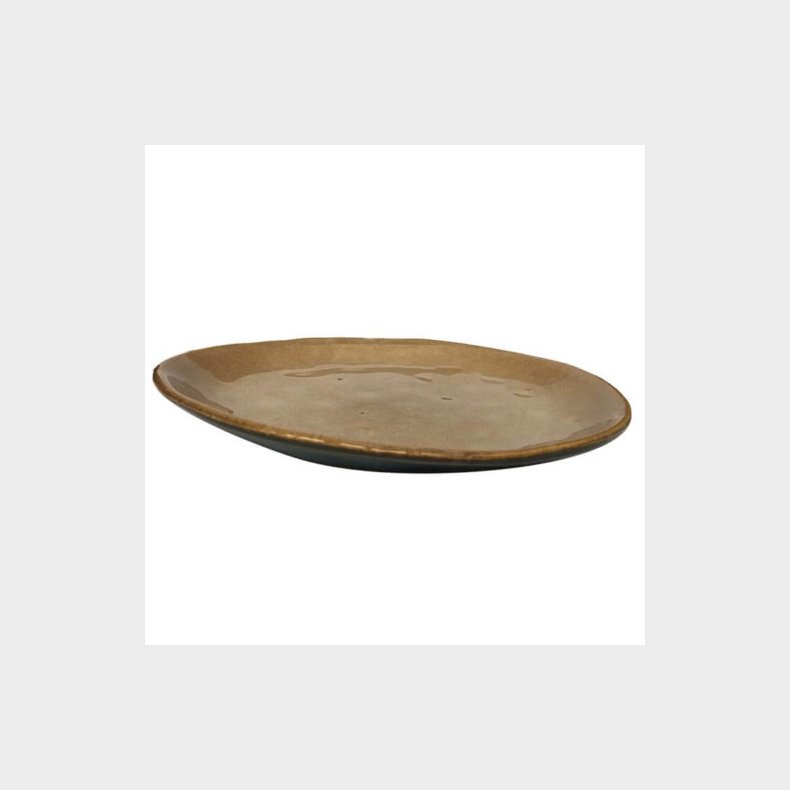 DESSERTTALLERKEN OVAL PETROLEUM