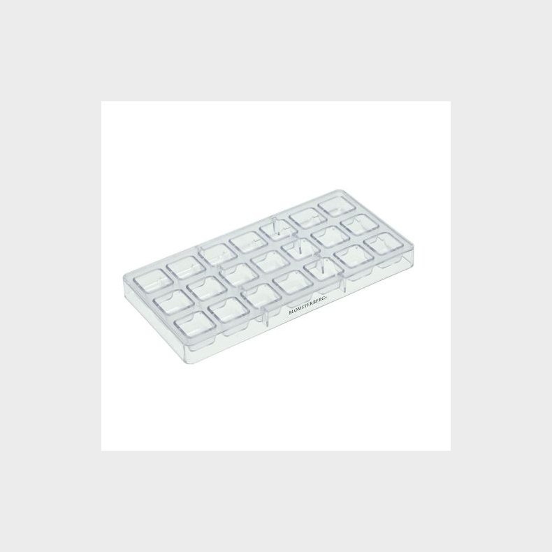 BLOMSTERBERGS CHOKOLADEFORM FIRKANT 