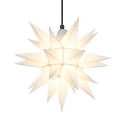 HERRNHUTER STJERNE 40 CM HVID PLAST