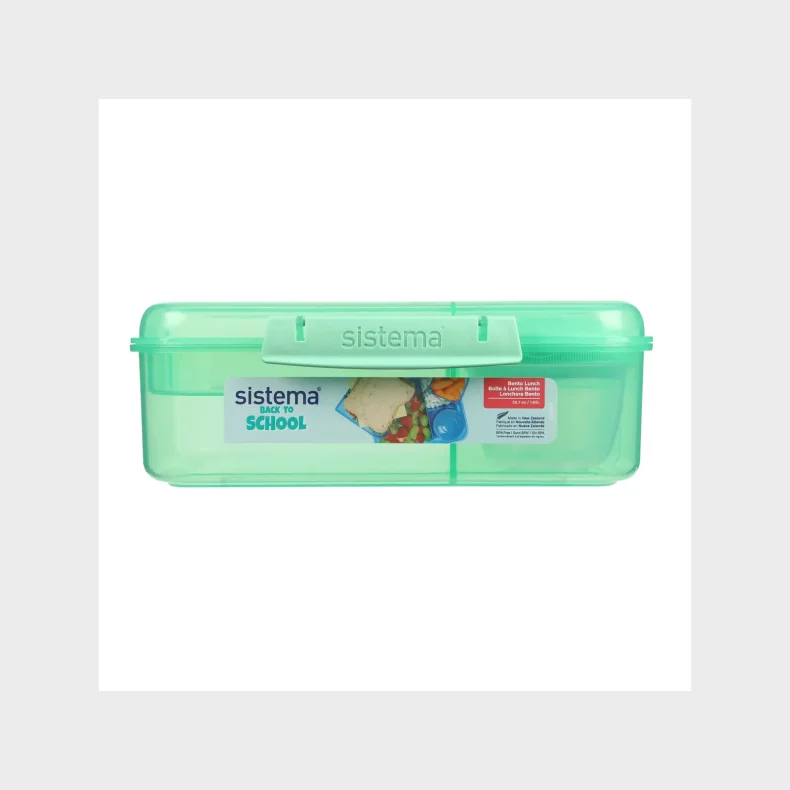 SISTEMA BACK TO SCHOOL BENTO LUNCH MADKASSE 1,65L GREEN