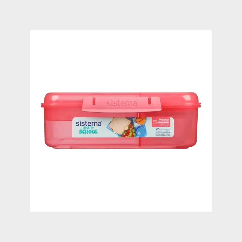 SISTEMA BACK TO SCHOOL BENTO LUNCH MADKASSE 1,65L PINK