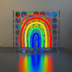 CONZEPT NEONSKILT REGNBUE USB