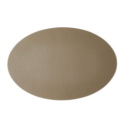OVAL SOFT TAUPE/SORT D�KKESERVIET 45X30CM