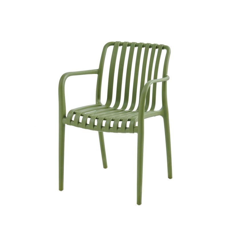 STOL MED ARML�N PLAST GR�N