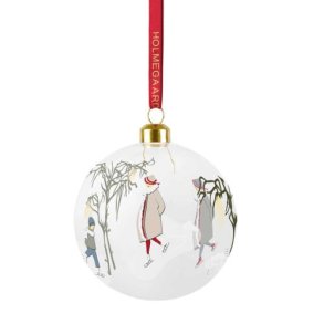 HOLMEGAARD JULEKUGLE BRN P SKJTER 8CM