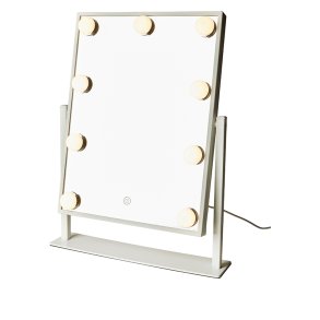 MAKE UP SPEJL MED 9 PRER HVID MED KABEL