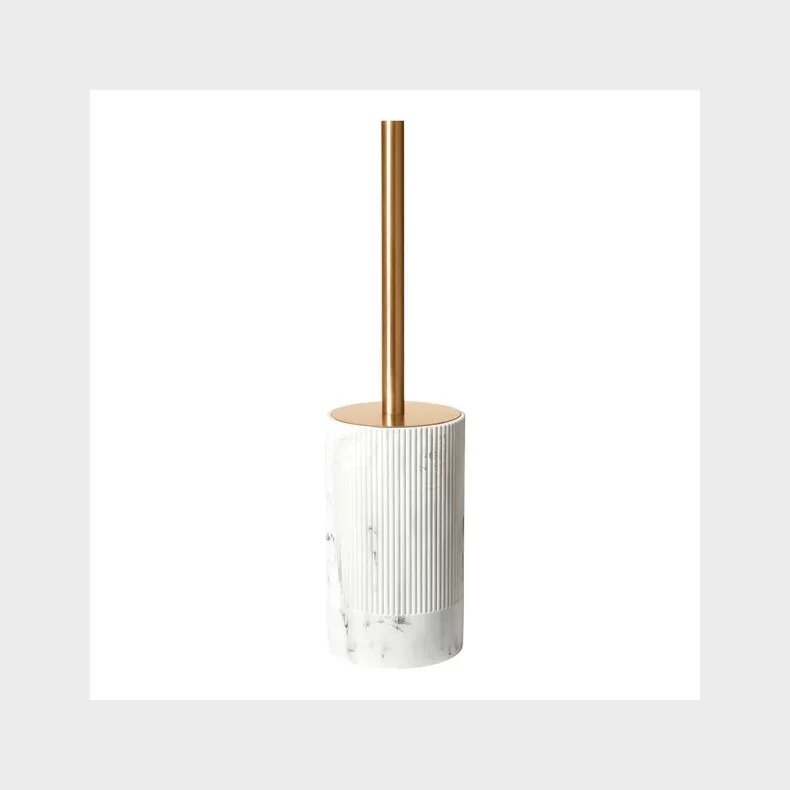 DACORE TOILETBRSTE POLY. MARMOR/MAT GULD