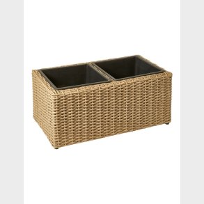 PLANTEKASSE M/2 SKJULER BRUN