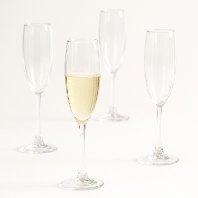 RILLET CHAMPAGNEGLAS 190ML 4STK