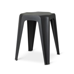 SKAMMEL 31,5X31,5X46 SORT PLAST