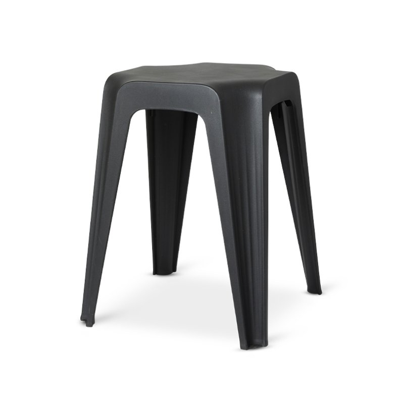 SKAMMEL 31,5X31,5X46 SORT PLAST