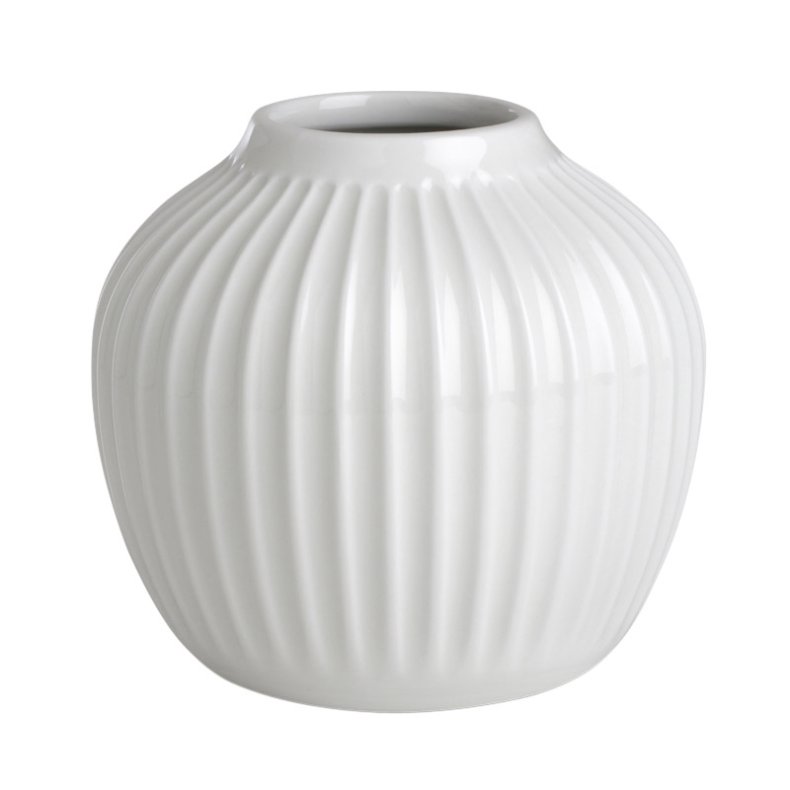 HAMMERSHI VASE 13 CM HVID