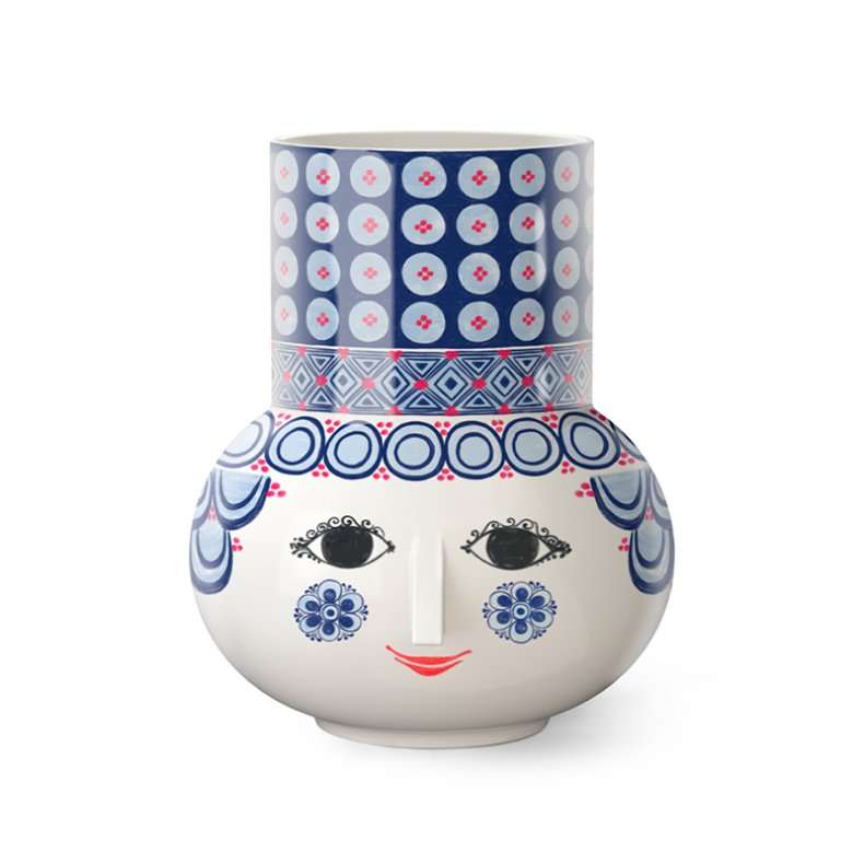 BJ�RN WIINBLAD OLGA VASE BL� H20 CM