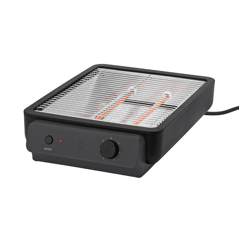RIG-TIG FOODIE BR�DRISTER SORT 600 W � 7 RISTEINDSTILLINGER