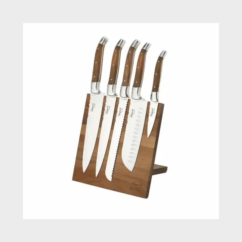 LAGUIOLE BY H�WS KNIVS�T MED MAGNETISK KNIVBLOK
