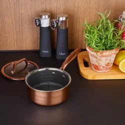 H�WS SANTO HYBRID 1,5L KASSEROLLE MED L�G ROSE GOLD