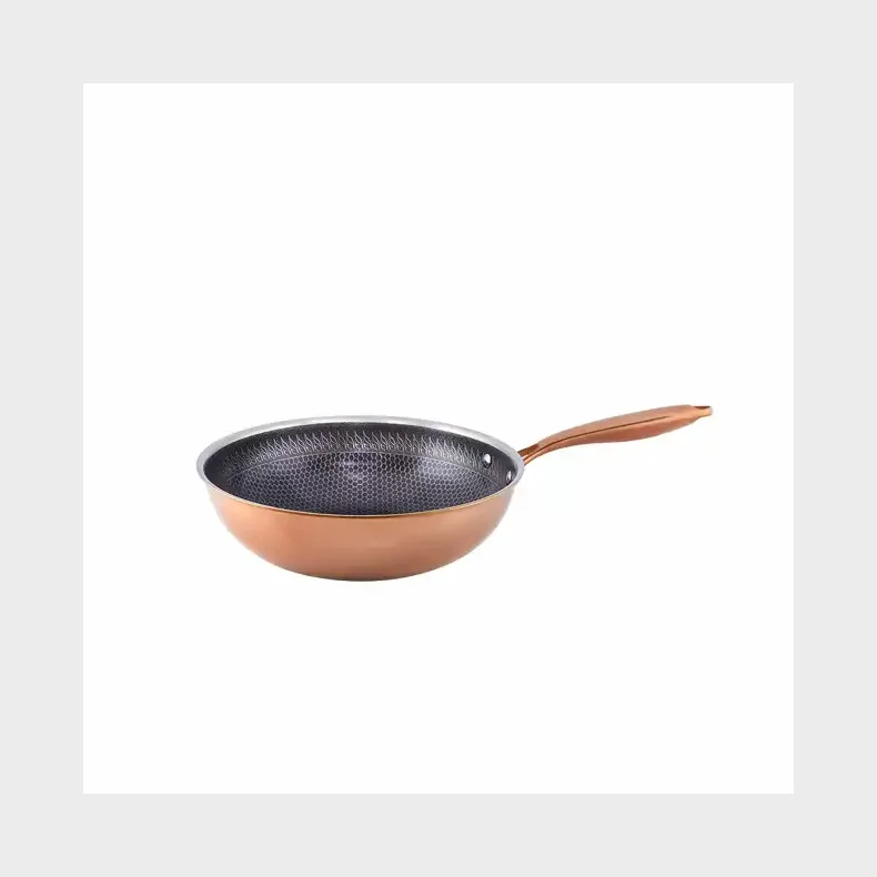 H�WS SANTO HYBRID WOK 28CM ROSE GOLD