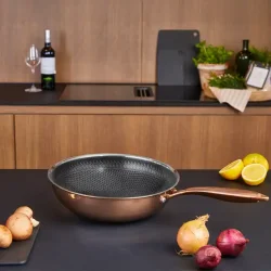 H�WS SANTO HYBRID WOK 28CM ROSE GOLD