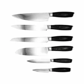 DAMASCUS BY H�WS KNIVS�T 6 DELE