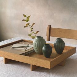 KNABSTRUP MINI VASE 3 STK MAT MISTY GREEN