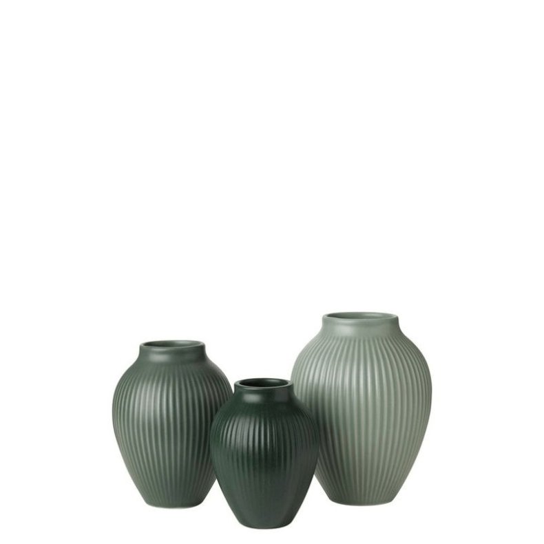 KNABSTRUP MINI VASE 3 STK MAT MISTY GREEN