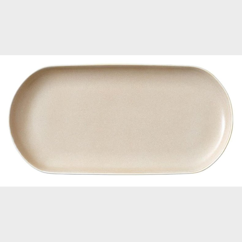 NORTH SERVERINGSFAD 38X19 CM MATTE WHITE/SAND