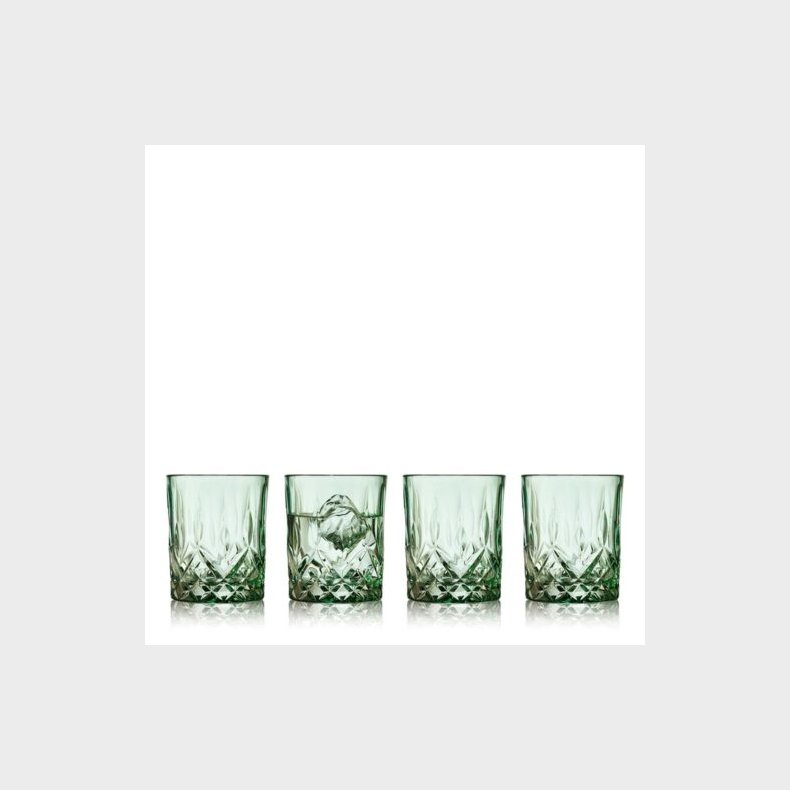 LYNGBY GLAS SORRENTO WHISKYGLAS 32CL GR�N - 4STK