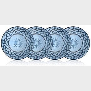 LYNGBY GLAS SORRENTO GLASTALL. 21CM  BL� - 4STK