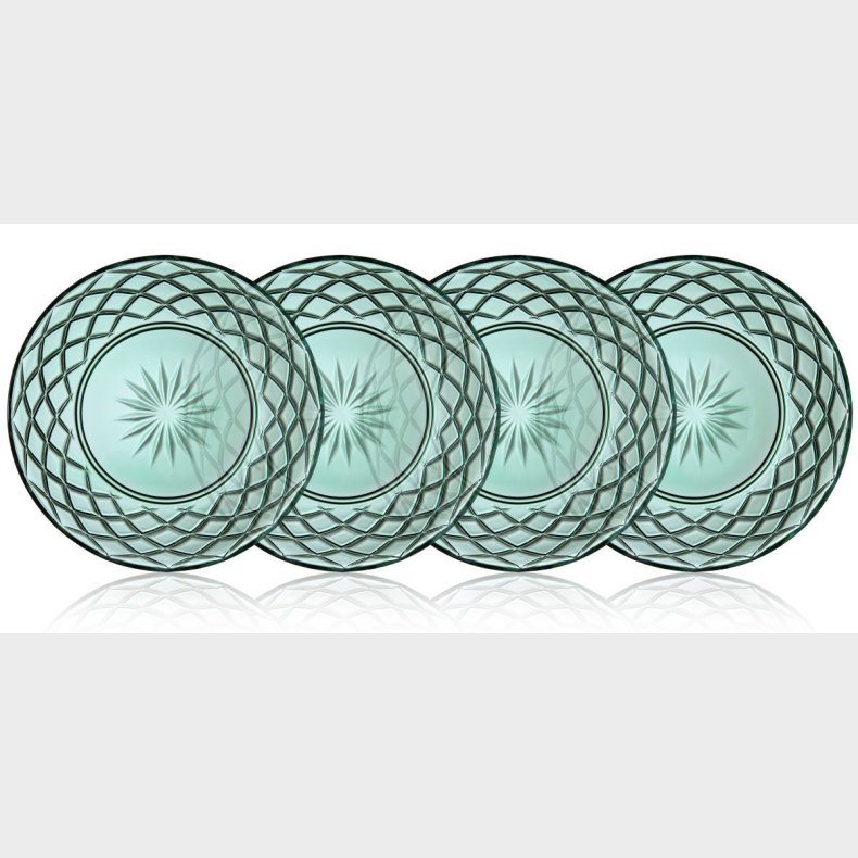 LYNGBY GLAS SORRENTO GLASTALL. 21CM  GR�N - 4STK